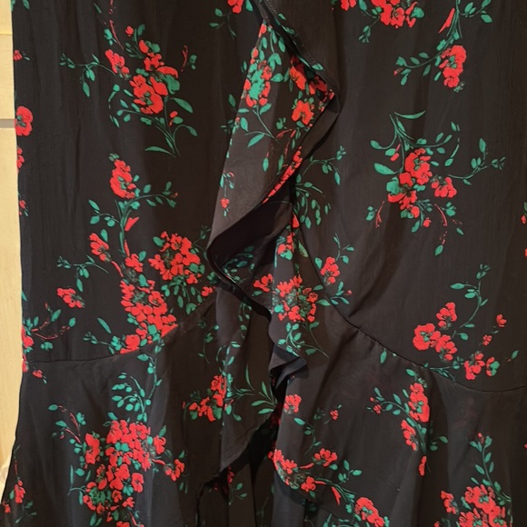NWT RALPH LAUREN tiered ruffled holiday floral maxi dress size 0 - Picture 11 of 11